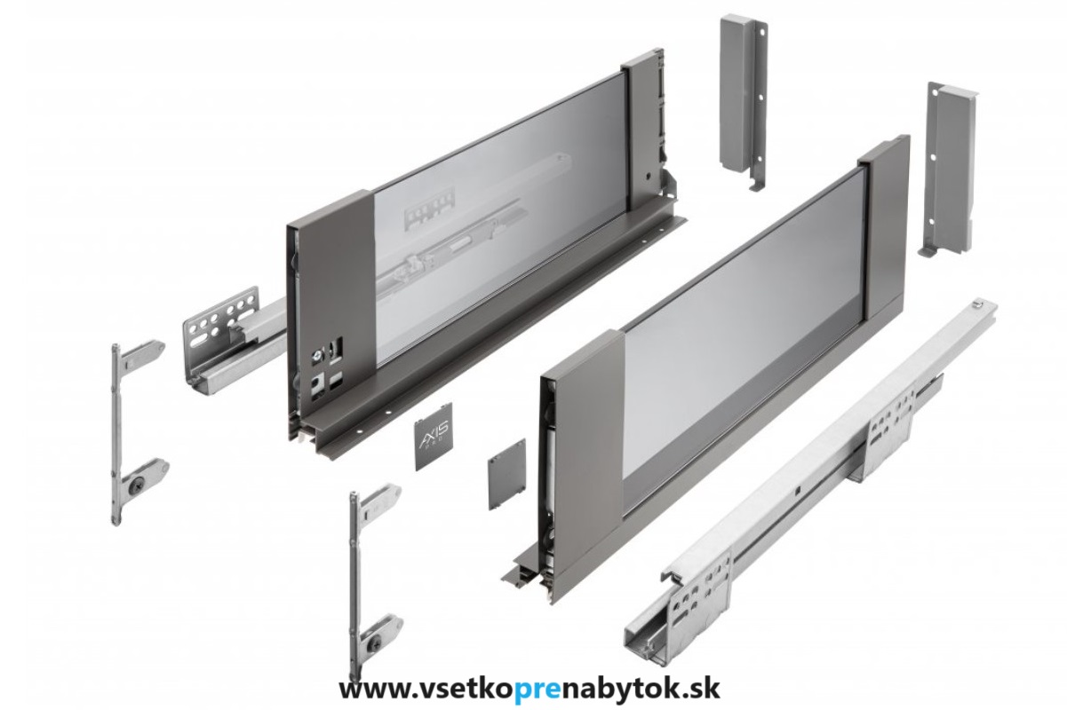 Zásuvka AXIS PRO GLASS "C" - vysoká, výška H-167mm
